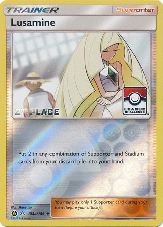 Lusamine (153a/156) (League Challenge Alt Art 2nd Place) [Sun & Moon: Ultra Prism] | Local Legends