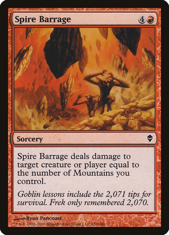 Spire Barrage [Zendikar] | Local Legends