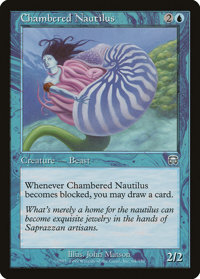 Chambered Nautilus [Mercadian Masques] | Local Legends