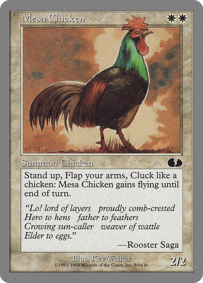 Mesa Chicken [Unglued] | Golgari Games