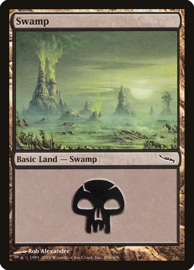 Swamp (296) [Mirrodin] | Local Legends