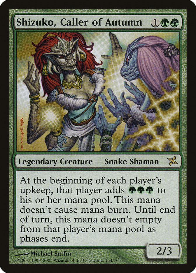 Shizuko, Caller of Autumn [Betrayers of Kamigawa] | Local Legends