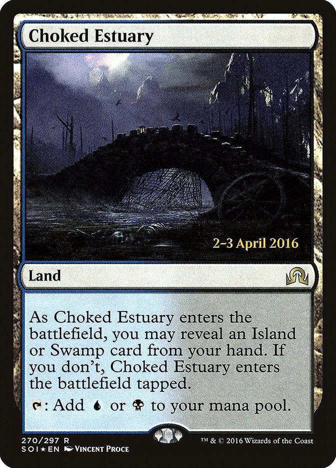 Choked Estuary [Shadows over Innistrad Prerelease Promos] | Golgari Games