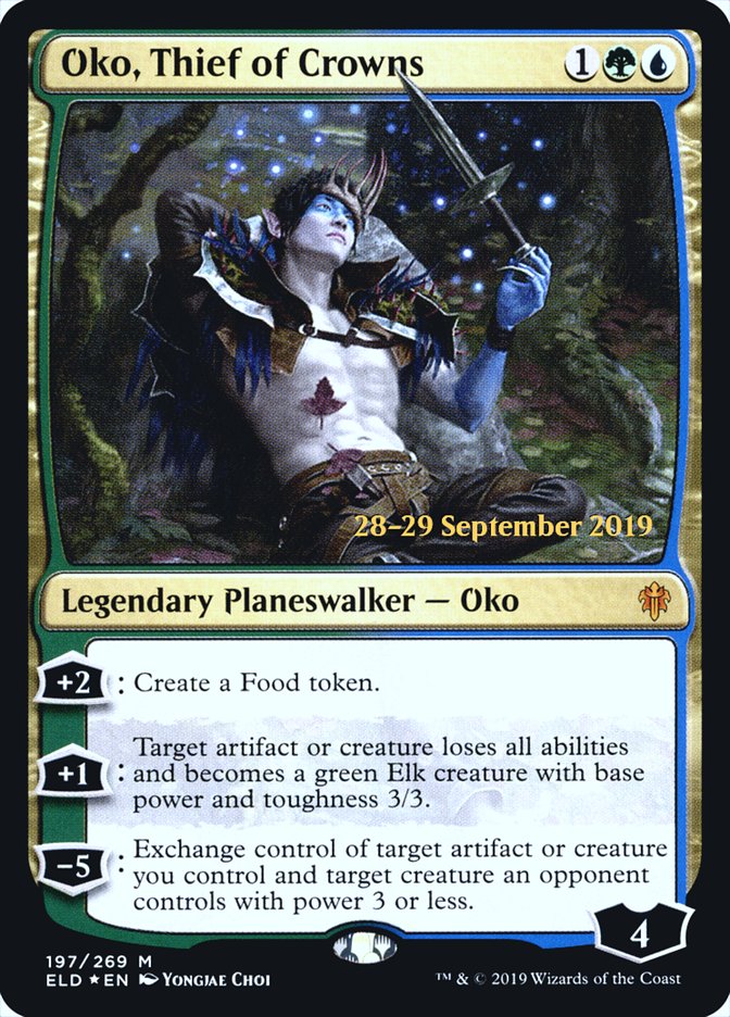 Oko, Thief of Crowns [Throne of Eldraine Prerelease Promos] | Golgari Games