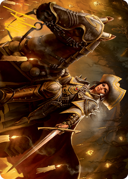Seasoned Cathar Art Card (Gold-Stamped Signature) [Innistrad: Midnight Hunt Art Series] | Local Legends
