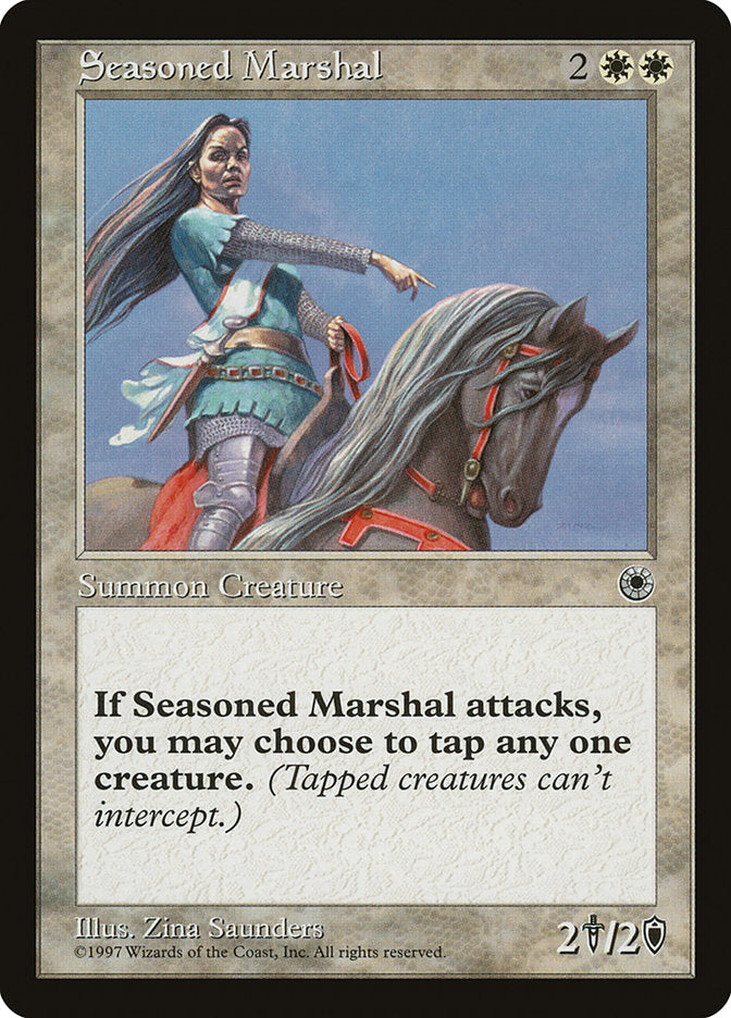 Seasoned Marshal [Portal] | Golgari Games