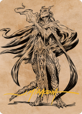 Lozhan, Dragons' Legacy Art Card (Gold-Stamped Signature) [Commander Legends: Battle for Baldur's Gate Art Series] | Local Legends