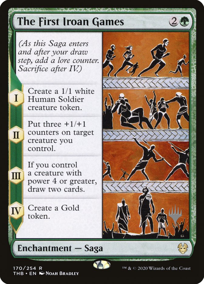 The First Iroan Games (Promo Pack) [Theros Beyond Death Promos] | Golgari Games