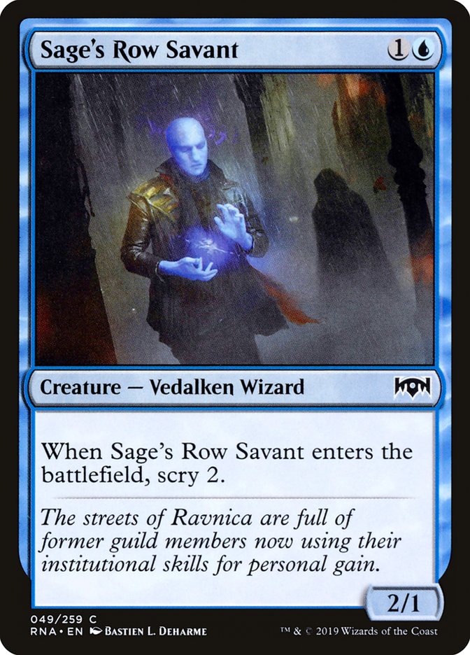 Sage's Row Savant [Ravnica Allegiance] | Golgari Games