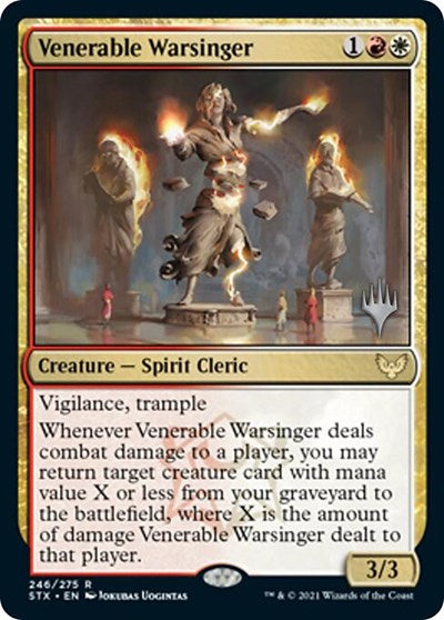 Venerable Warsinger (Promo Pack) [Strixhaven: School of Mages Promos] | Golgari Games