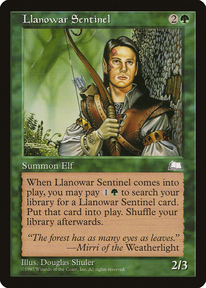 Llanowar Sentinel [Weatherlight] | Golgari Games