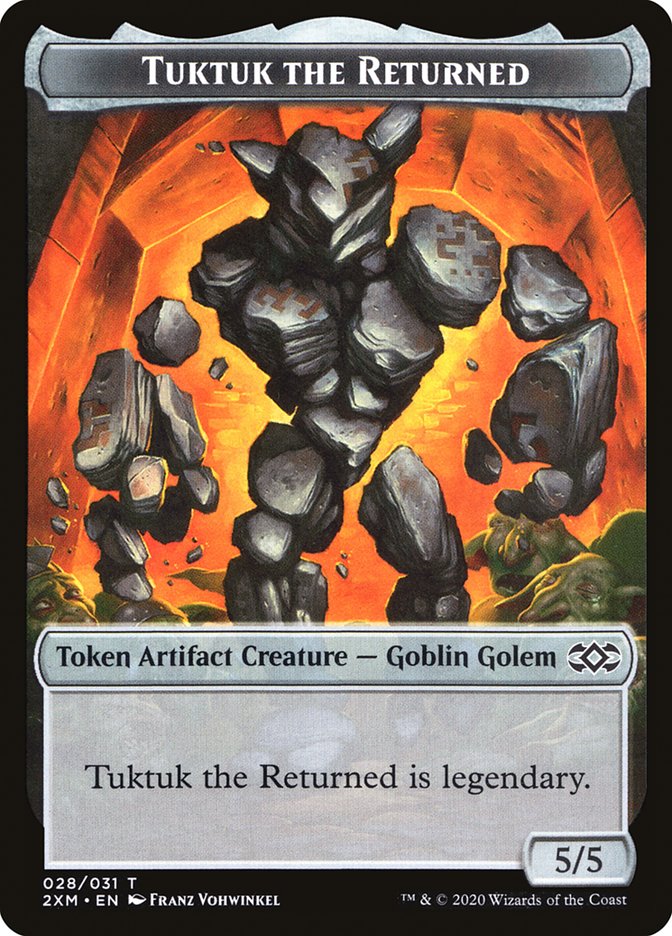 Eldrazi Spawn // Tuktuk the Returned Double-sided Token [Double Masters Tokens] | Golgari Games