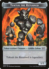 Human Soldier // Tuktuk the Returned Double-sided Token [Double Masters Tokens] | Golgari Games