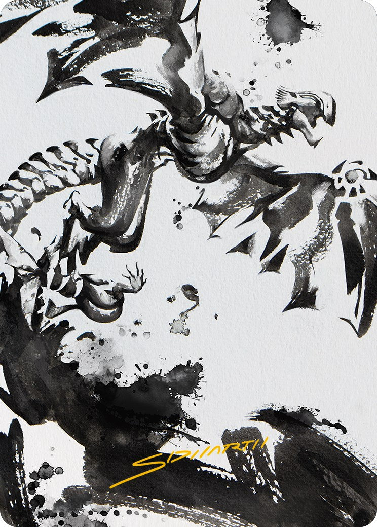 Quicksilver Fisher Art Card (Gold-Stamped Signature) [Phyrexia: All Will Be One Art Series] | Local Legends