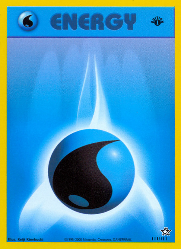 Water Energy (111/111) [Neo Genesis 1st Edition] | Golgari Games