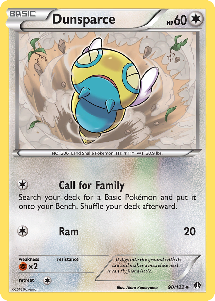 Dunsparce (90/122) [XY: BREAKpoint] | Golgari Games