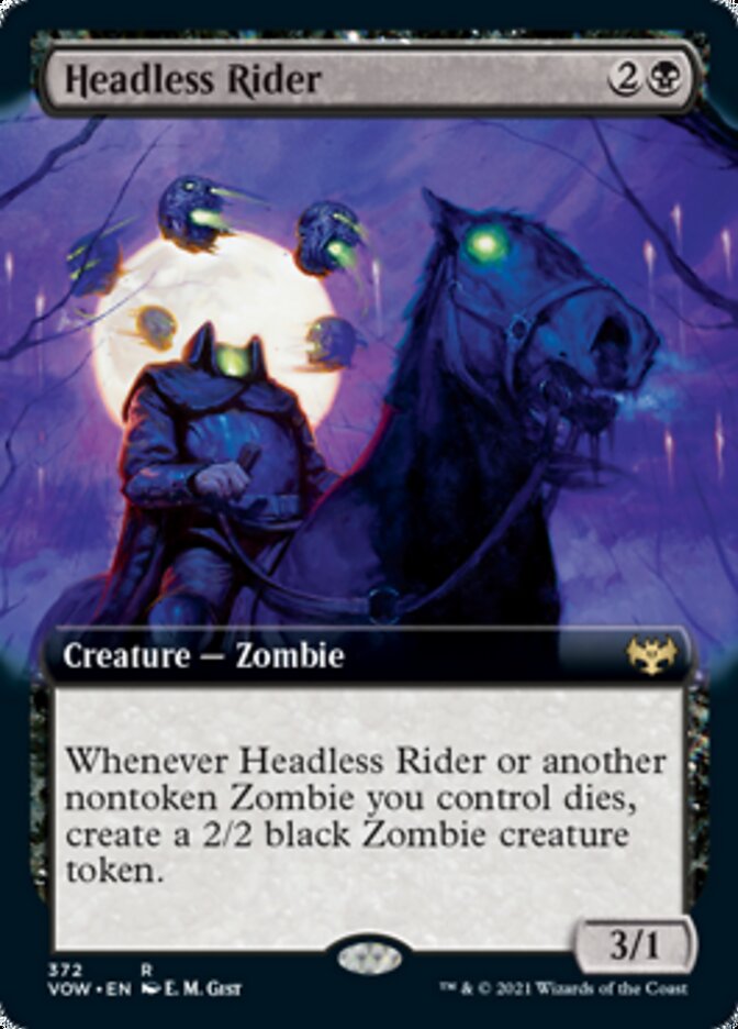 Headless Rider (Extended Art) [Innistrad: Crimson Vow] | Local Legends