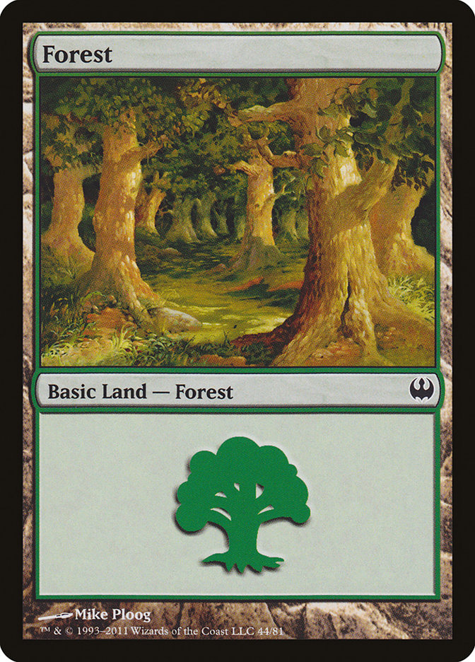 Forest (44) [Duel Decks: Knights vs. Dragons] | Local Legends