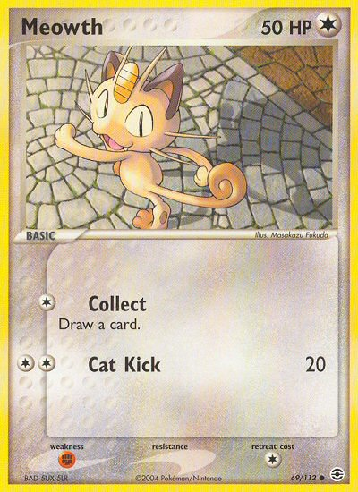 Meowth (69/112) [EX: FireRed & LeafGreen] | Golgari Games