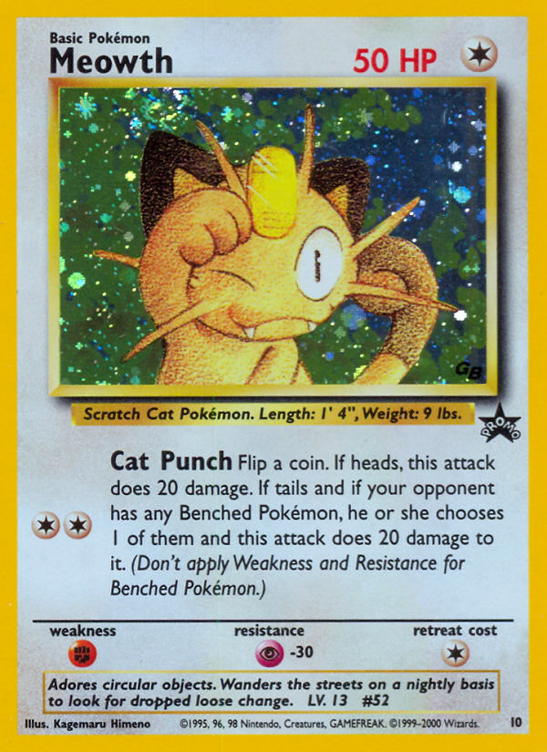 Meowth (10) [Wizards of the Coast: Black Star Promos] | Golgari Games