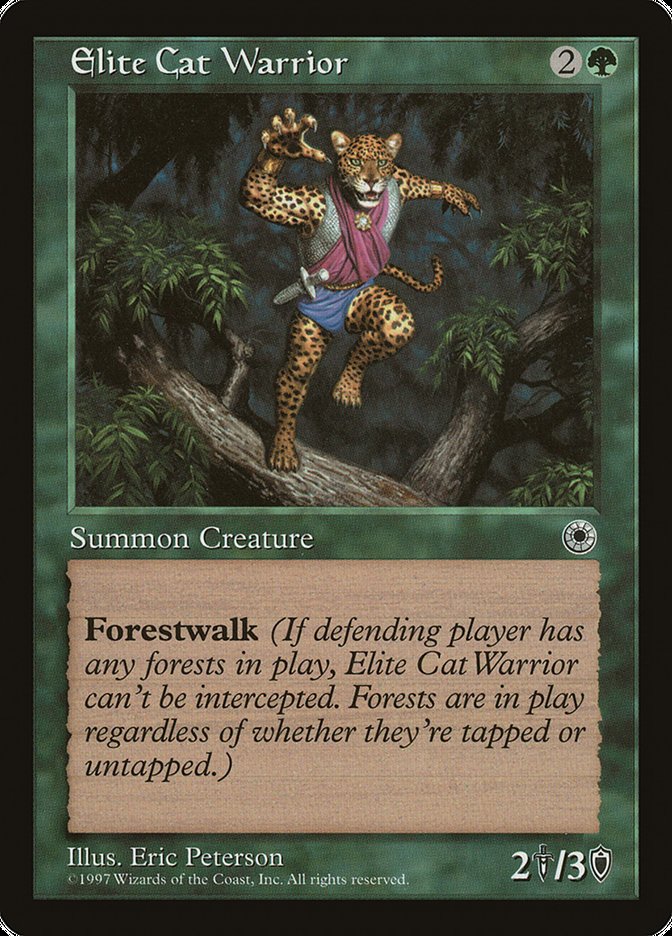 Elite Cat Warrior (No Flavor Text) [Portal] | Local Legends