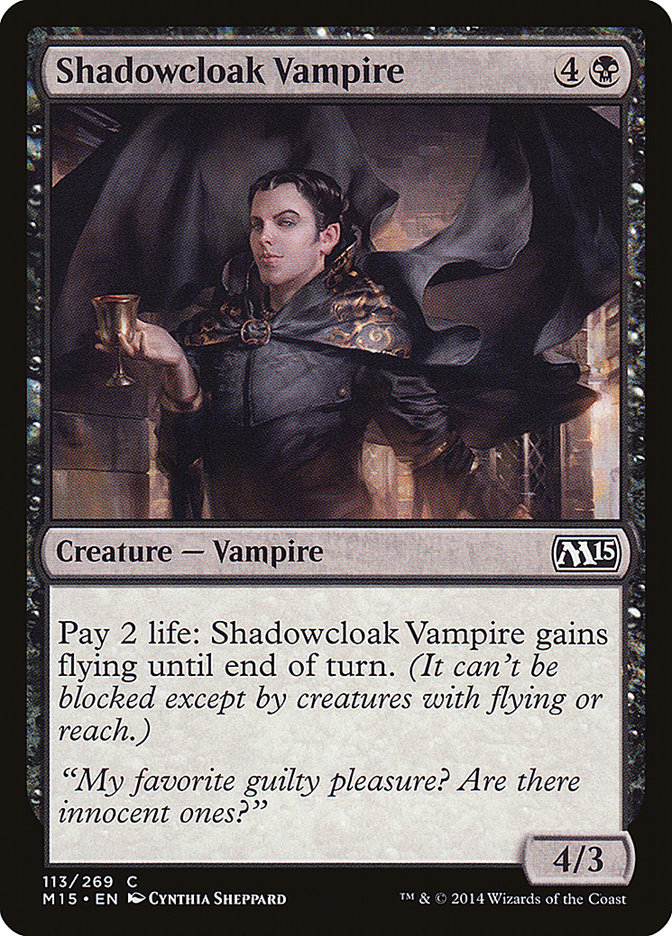 Shadowcloak Vampire [Magic 2015] | Golgari Games