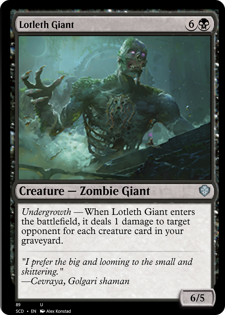 Lotleth Giant [Starter Commander Decks] | Golgari Games