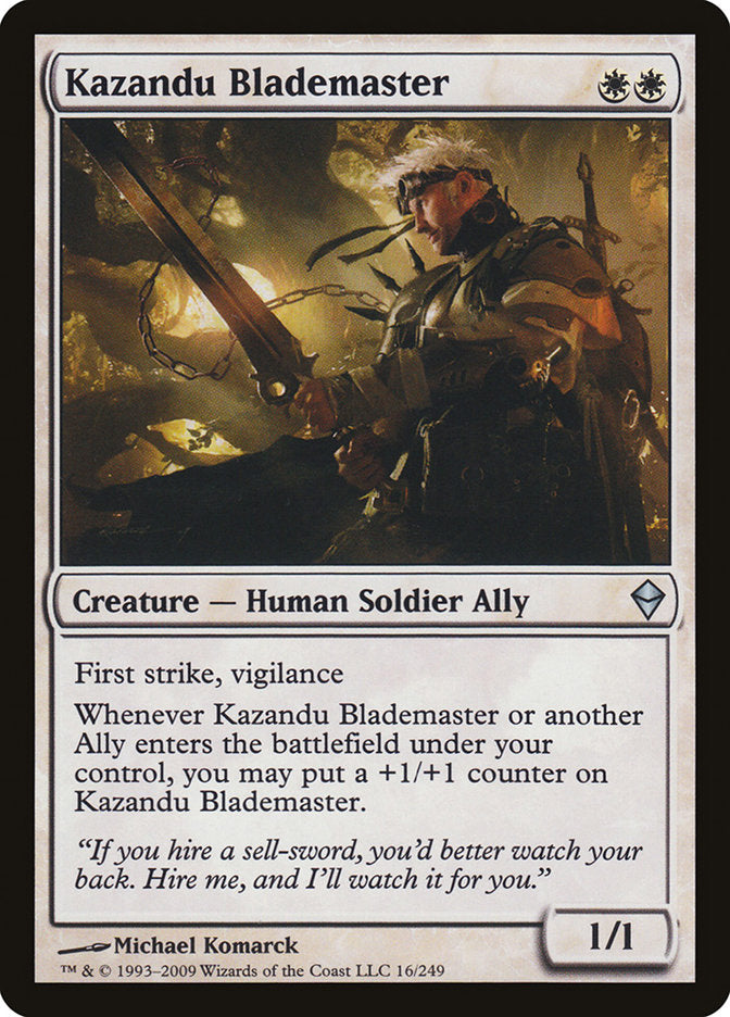 Kazandu Blademaster [Zendikar] | Golgari Games