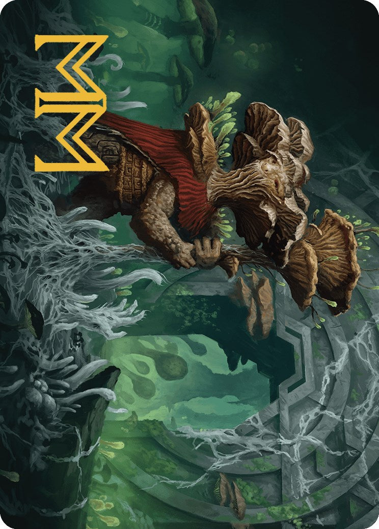 Tendril of the Mycotyrant Art Card (Gold-Stamped Signature) [The Lost Caverns of Ixalan Art Series] | Golgari Games