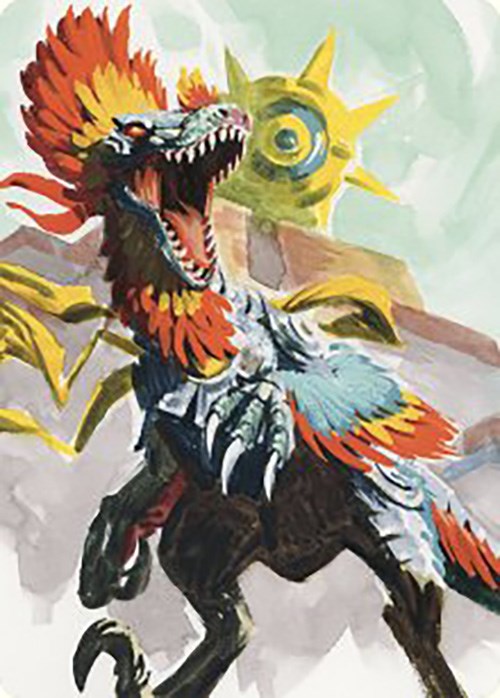 Pantlaza, Sun-Favored Art Card [The Lost Caverns of Ixalan Art Series] | Golgari Games