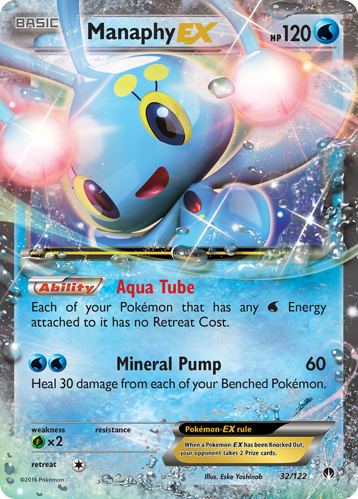 Manaphy EX (32/122) [XY: BREAKpoint] | Golgari Games