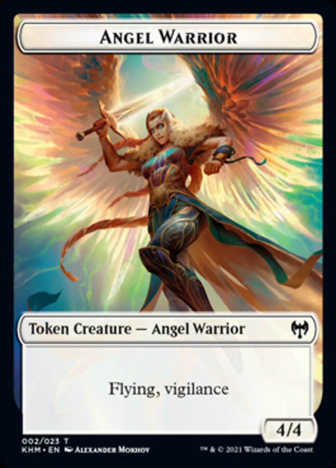 Angel Warrior Token [Kaldheim Tokens] | Golgari Games