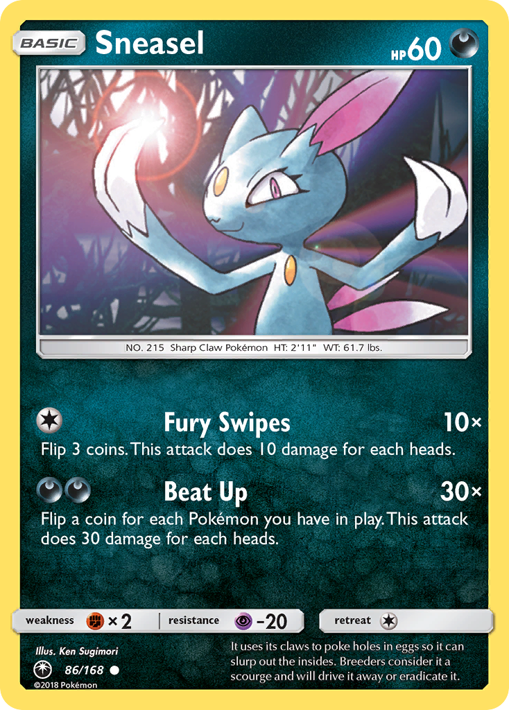 Sneasel (86/168) [Sun & Moon: Celestial Storm] | Golgari Games