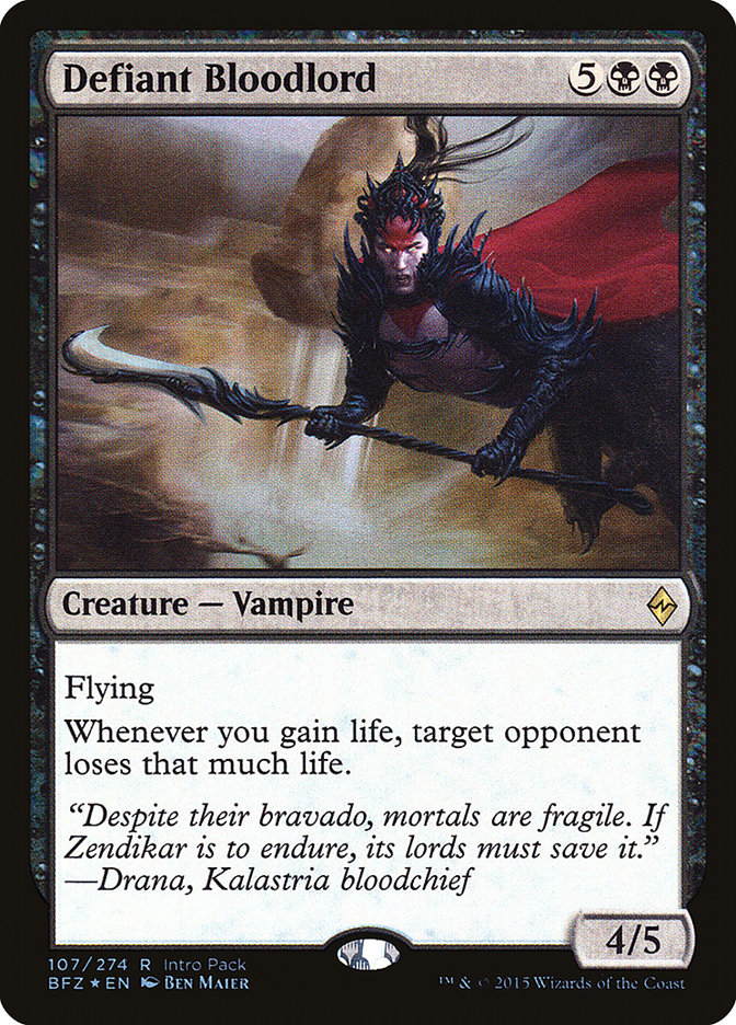 Defiant Bloodlord (Intro Pack) [Battle for Zendikar Promos] | Local Legends