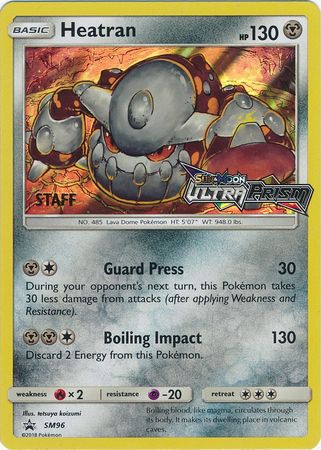 Heatran (SM96) (Staff Prerelease Promo) [Sun & Moon: Black Star Promos] | Golgari Games