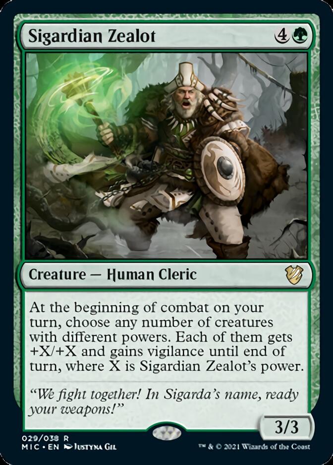 Sigardian Zealot [Innistrad: Midnight Hunt Commander] | Golgari Games