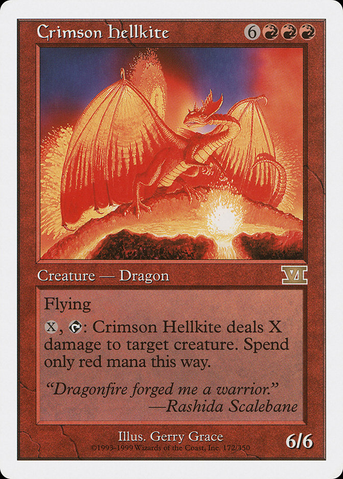 Crimson Hellkite [Classic Sixth Edition] | Golgari Games