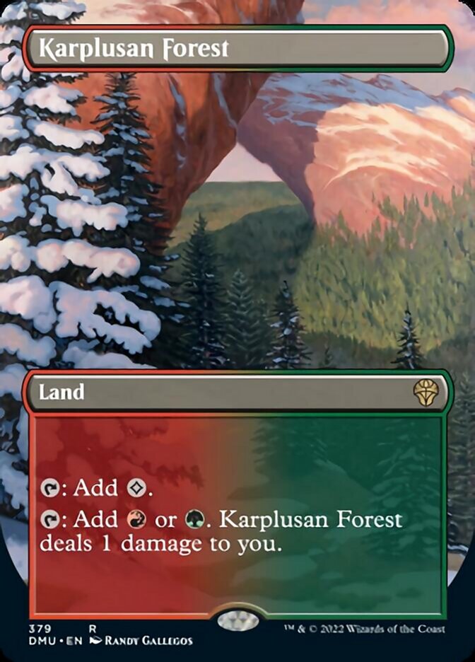 Karplusan Forest (Borderless Alternate Art) [Dominaria United] | Local Legends