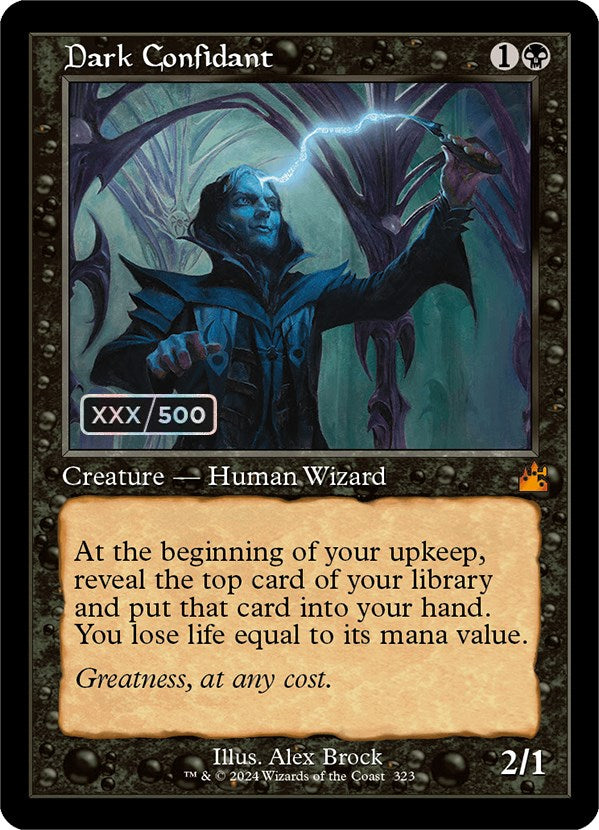 Dark Confidant (Retro) (Serialized) [Ravnica Remastered] | Local Legends