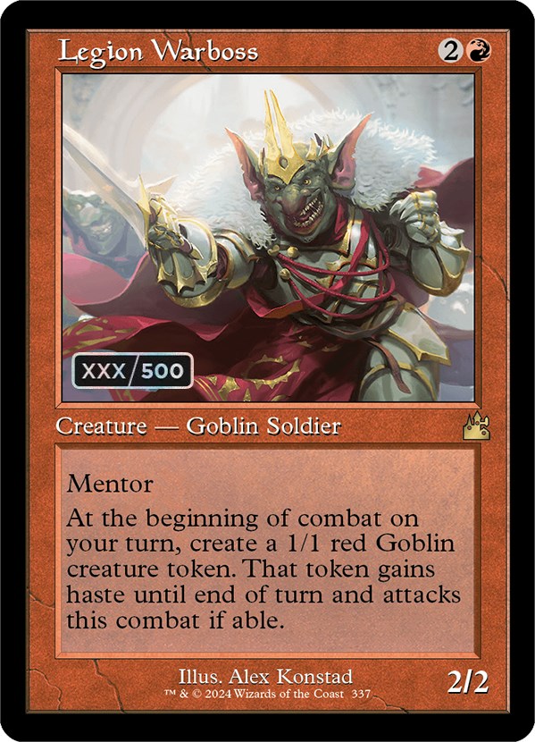 Legion Warboss (Retro) (Serialized) [Ravnica Remastered] | Local Legends
