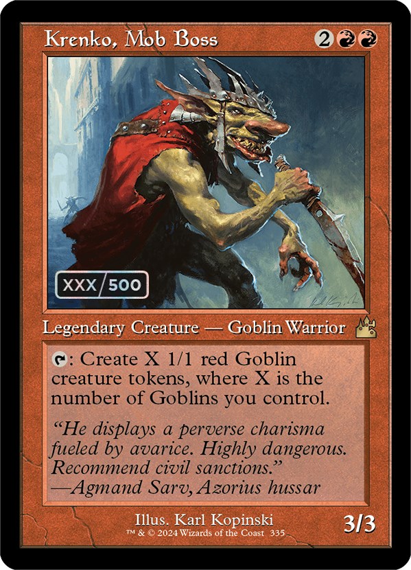 Krenko, Mob Boss (Retro) (Serialized) [Ravnica Remastered] | Local Legends