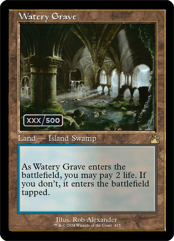 Watery Grave (Retro) (Serialized) [Ravnica Remastered] | Golgari Games