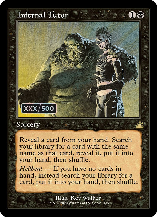 Infernal Tutor (Retro) (Serialized) [Ravnica Remastered] | Local Legends