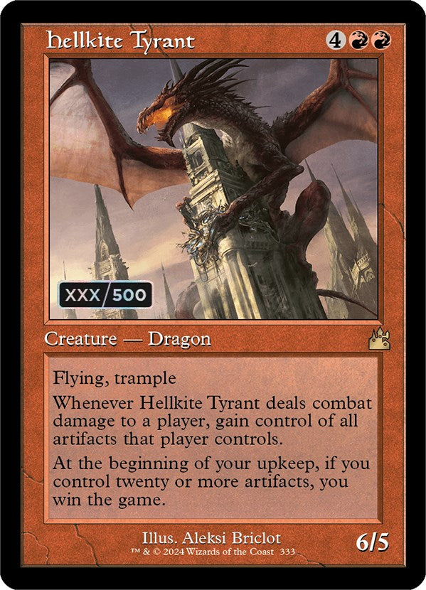 Hellkite Tyrant (Retro) (Serialized) [Ravnica Remastered] | Local Legends