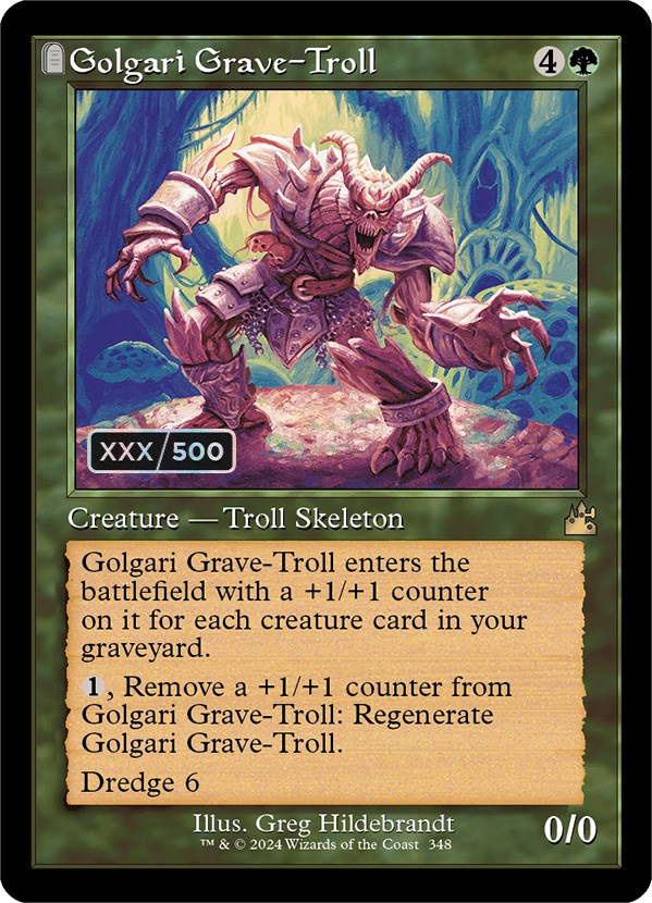 Golgari Grave-Troll (Retro) (Serialized) [Ravnica Remastered] | Local Legends