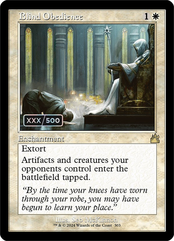 Blind Obedience (Retro) (Serialized) [Ravnica Remastered] | Local Legends