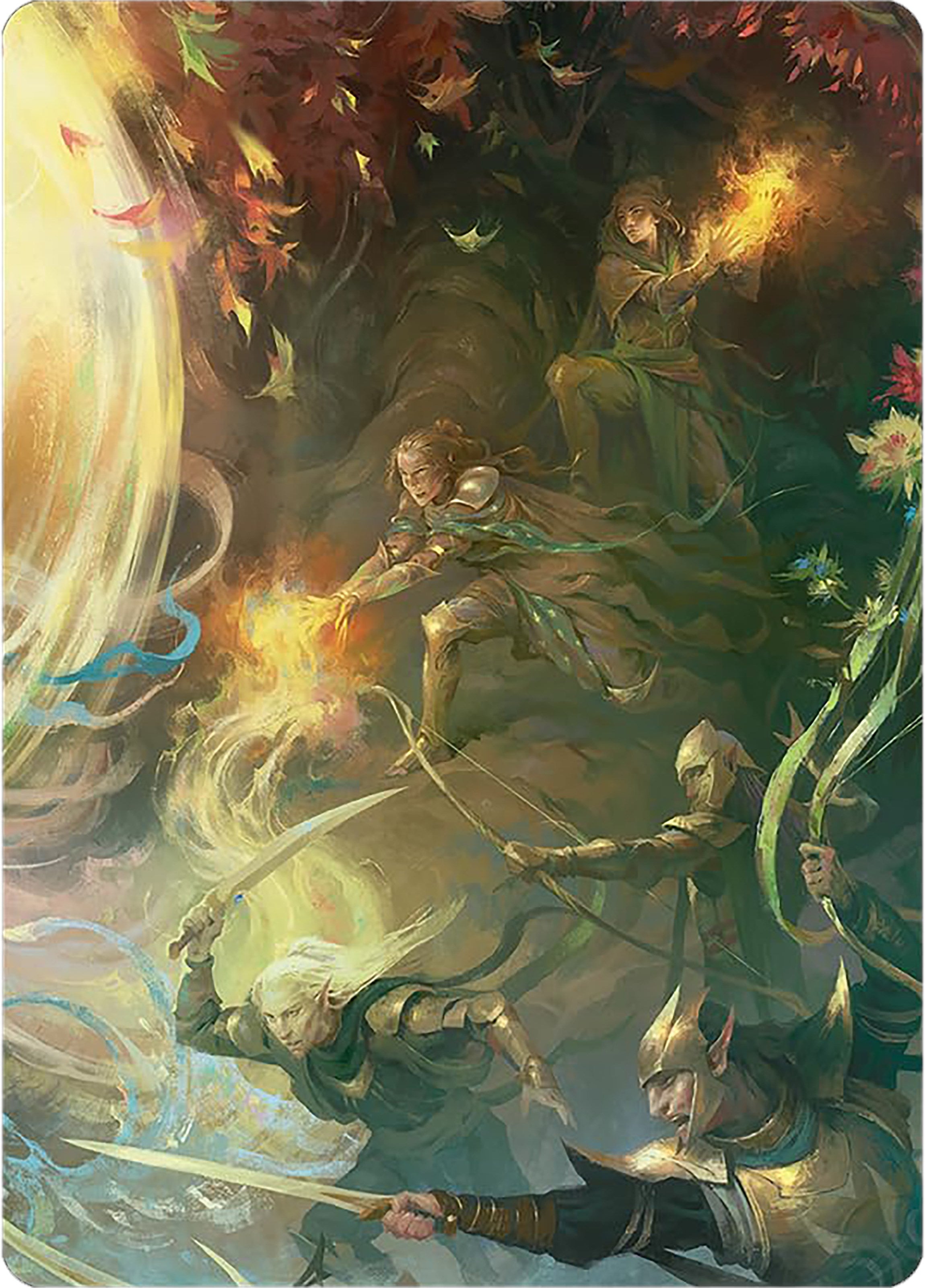 Rally the Galadhrim Art Card [The Lord of the Rings: Tales of Middle-earth Art Series] | Local Legends