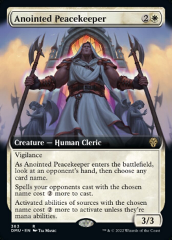 Anointed Peacekeeper (Extended Art) [Dominaria United] | Golgari Games