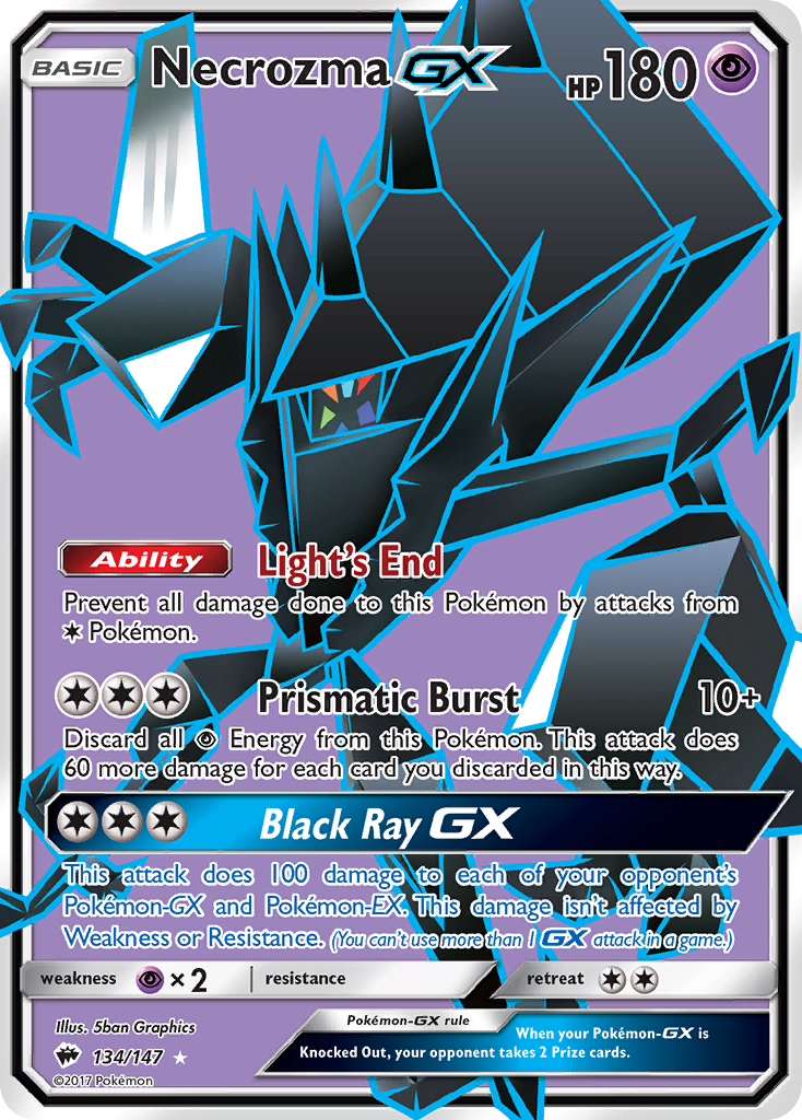 Necrozma GX (134/147) [Sun & Moon: Burning Shadows] | Golgari Games