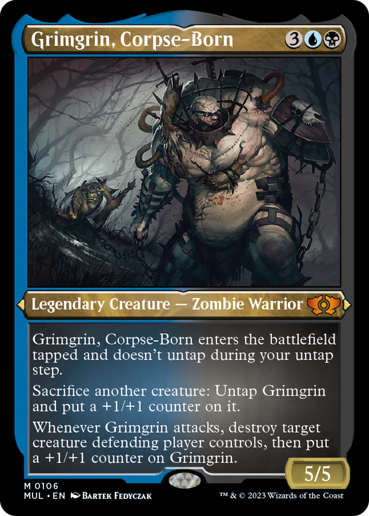 Grimgrin, Corpse-Born (Foil Etched) [Multiverse Legends] | Local Legends